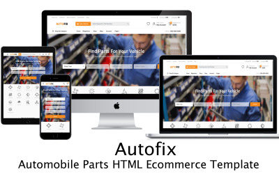 AutoFix - Modèle HTML de pièces automobiles / automobiles Modèle HTML5 réactif