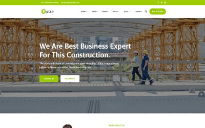 Bplan - Tema WordPress de construção de plano de casa