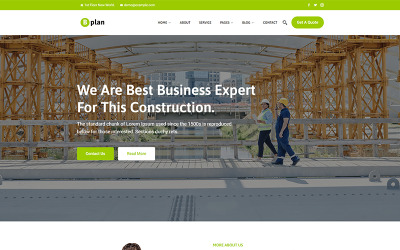 Bplan - Тема WordPress для будівництва будинку