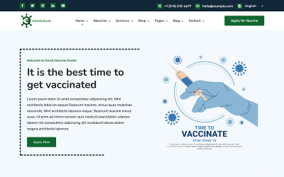 Covid Plus – téma WordPress, koronavirus, nemocnice, diagnostika, klinika, laboratoř a lékařský obchod