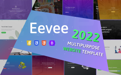 Eevee – багатоцільовий HTML-шаблон Bootstrap