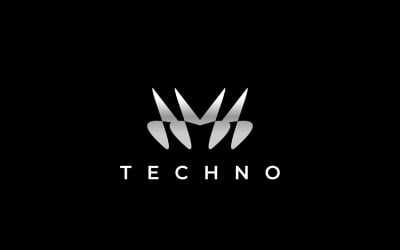 Tech Zilver M Gradiënt-logo
