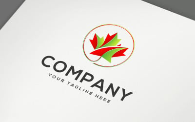Canadian Maple Logo Template