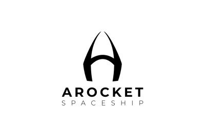 Clever Letter A Rocket Logo