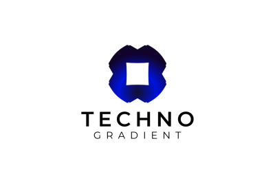 Logotipo de Pixel X Gradient Tech