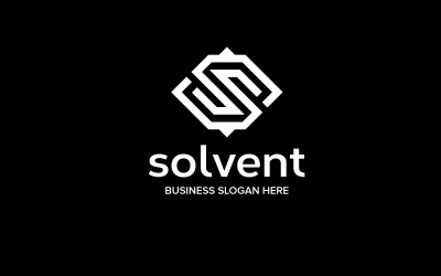 Modelo de Logotipo de Letra S de Solvente