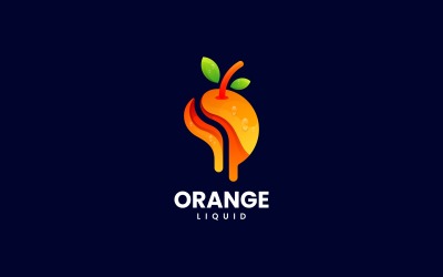 Orange Liquid Gradient Logotyp