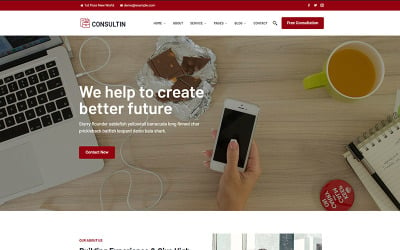 Consultin — премиум-тема WordPress для консультаций