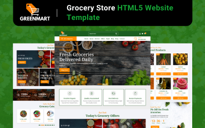 GreenMart - Modelo de site HTML5 para supermercado
