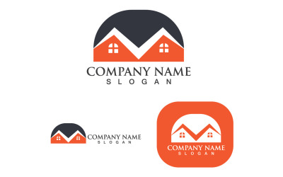 Maison et bâtiment logo Vector V1