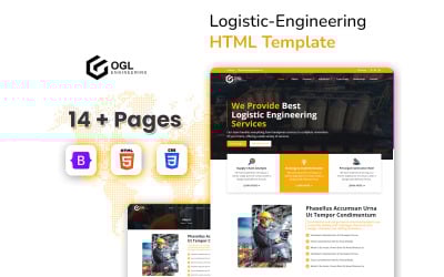 OGLEengineering – Mérnöki és logisztikai HTML5 webhelysablon