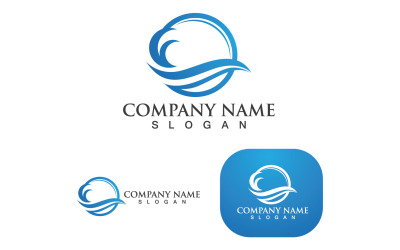 Wave Water Beach Logo And Symbol V5