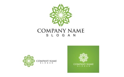 Bladgroen Logo En Symbool Natuur V11
