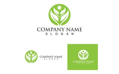 Bladgroen Logo En Symbool Natuur V6