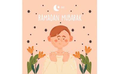 Çocuk İllüstrasyon ile Mübarek Ramazan