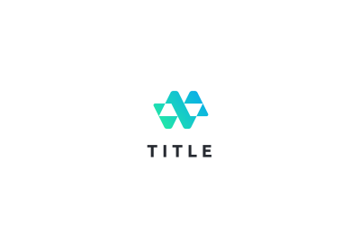 Fütüristik Geometrik N Tech Monogram Logo