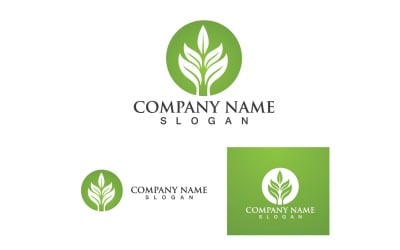 Leaf Green Logo And Symbol Nature V10