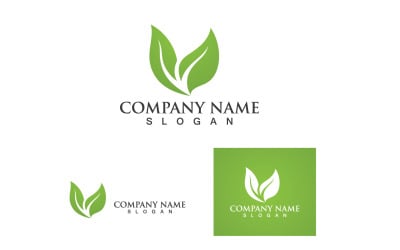 Leaf Green Logo And Symbol Nature V3