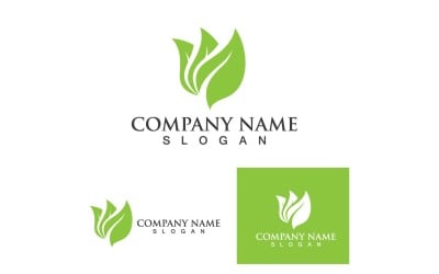 Leaf Green Logo And Symbol Nature V9
