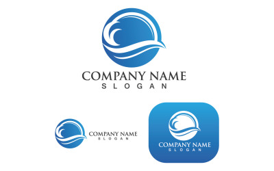 Wave Water Beach Logo And Symbol V6