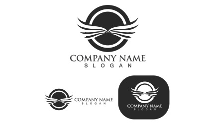 Wing Bird Falcon Logo And Symbol V11