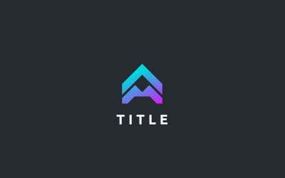 Canlı Geometrik A Tech Gölgelendirme Monogram Logosu