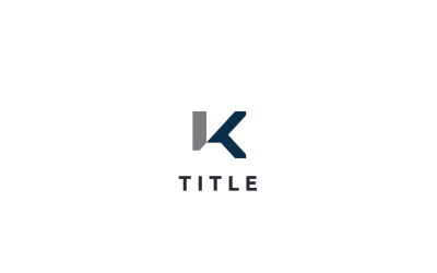 Logo moderno geometrico K Business Monogram