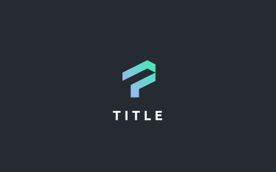Logo monogramma geometrico vibrante P Tech Business