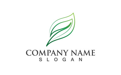 Логотип Green Leaf Nature Eco Vector V1