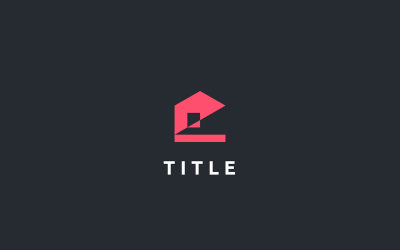 Modernes geometrisches Rise House Property Logo