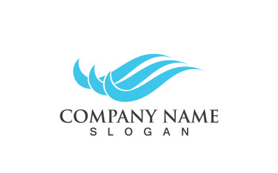 Ola Agua Logo Vector Naturaleza 14