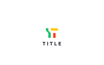 Playful Geometrical T Productivity Monogram Logo