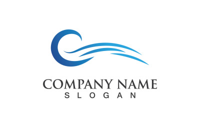 Wave Water Logo Vector Natura 113