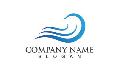 Wave Water Logo Vector Natura 114