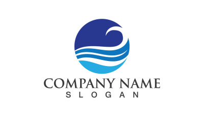 Wave Water Logo Vector Natura 1s