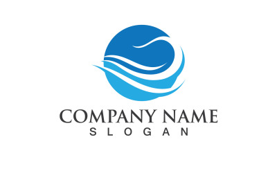 Wave Water Logo Vector Natura 1z