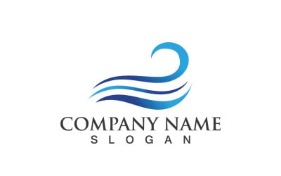 Wave Water Logo Vector Natura 63