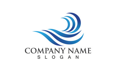 Wave Water Logo Vector Natura 72