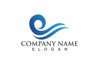 Wave Water Logo Vector  Nature 119