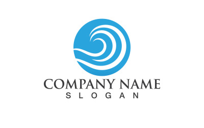 Wave Water Logo Vector Nature 1q