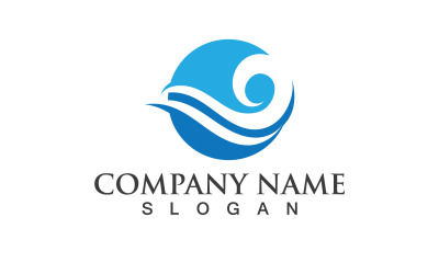Wave Water Logo Vector Nature 1y
