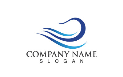 Wave Water Logo Vector Nature 4