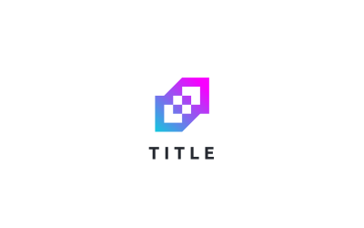 Helles geometrisches S-Shading-Tech-Monogramm-Logo