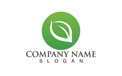 Логотип Green Leaf Nature Eco Vector V39