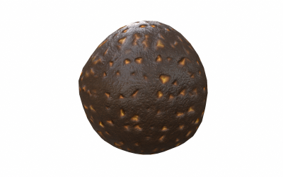 Bomba de chocolate Modelo 3D Low-poly