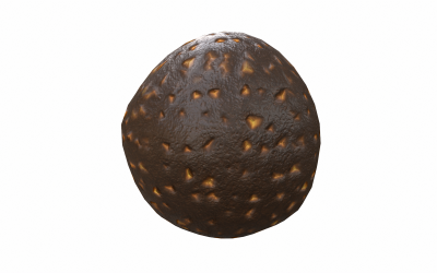 Csokoládébomba Low-poly 3D modell
