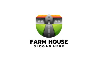 Gradientowe logo w stylu Farm House