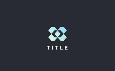 Logo Vibrant Vision Eye X Tech Modern Monogram