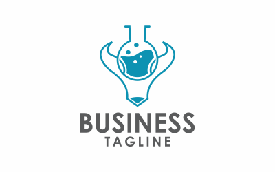 modèle de logo abstrait bull labs