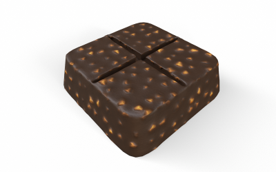 Modelo 3D especial de chocolate Low-poly